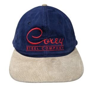 Covey Steel Company Baseball Cap Blue One Size Adjustable Kudzu Young An